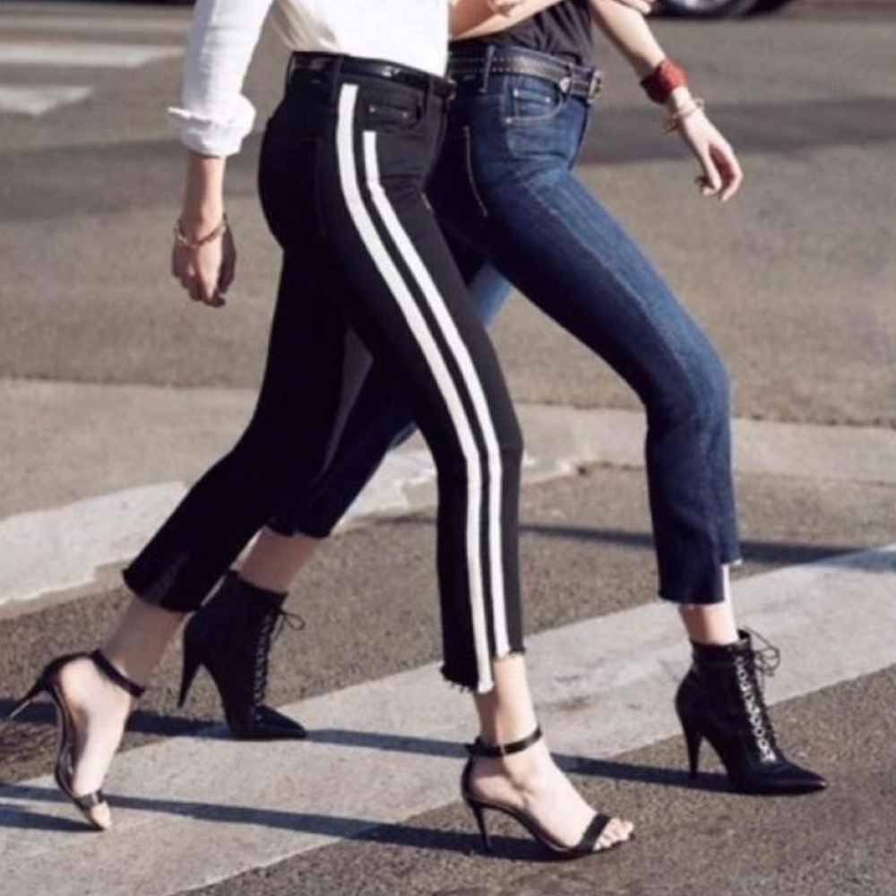 Mother Insider Crop Step Fray